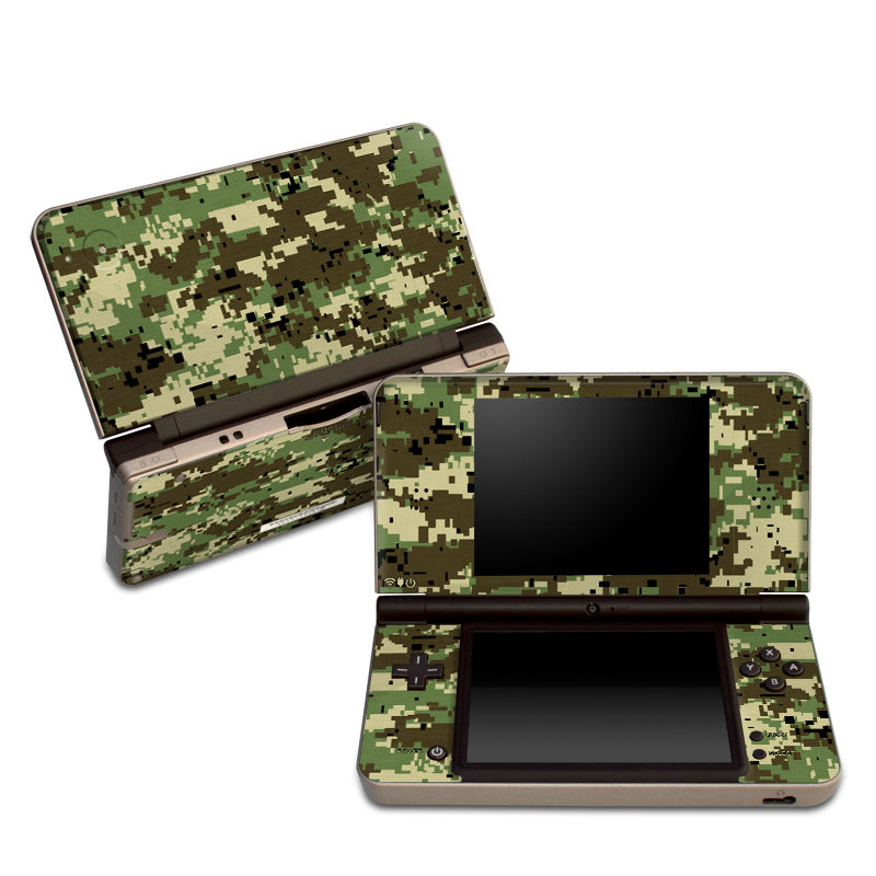 Digital Woodland Camo - Nintendo DSi XL Skin