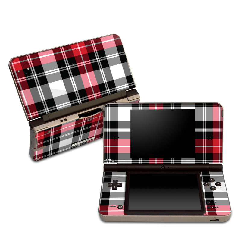 Red Plaid - Nintendo DSi XL Skin