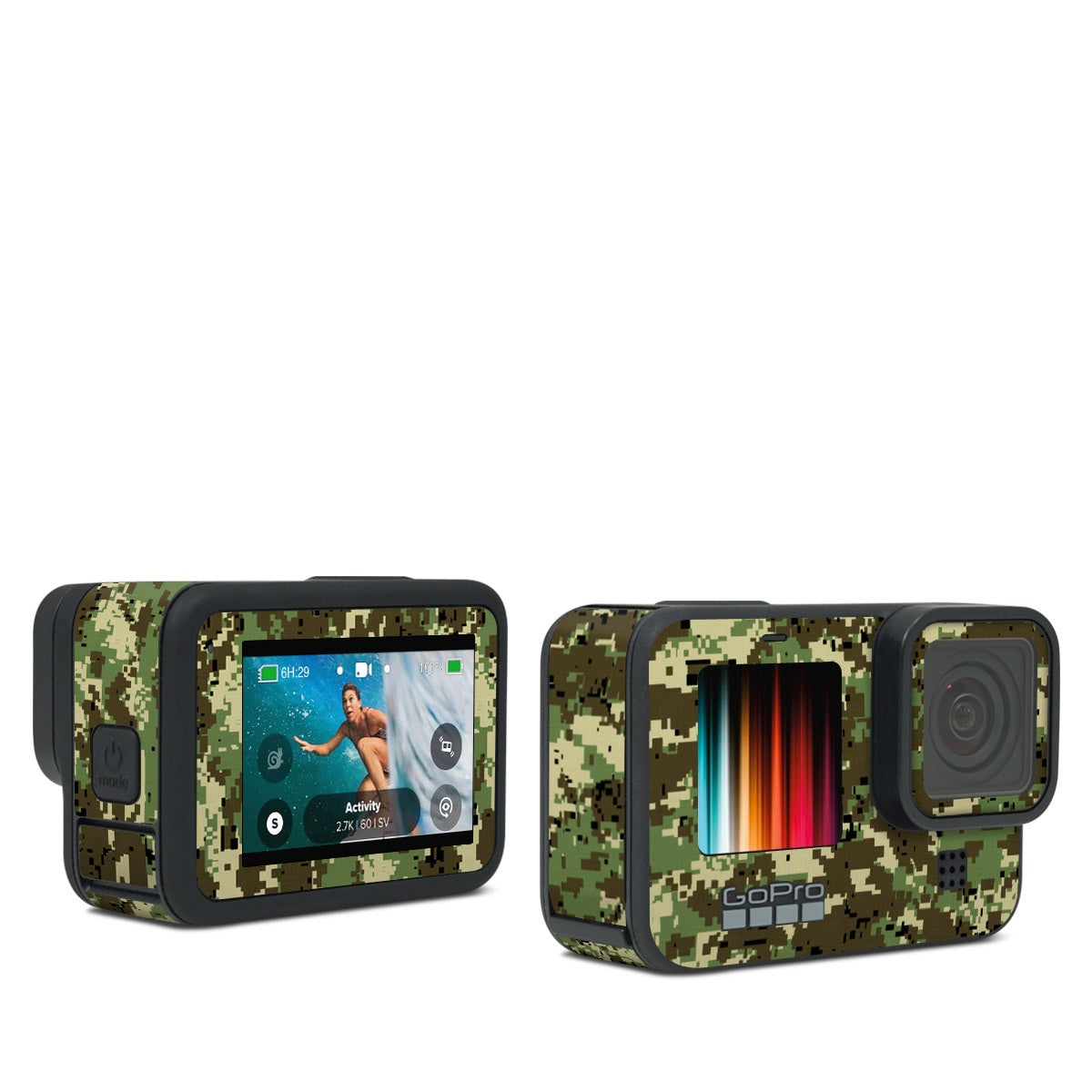 Digital Woodland Camo - GoPro Hero Black Skin