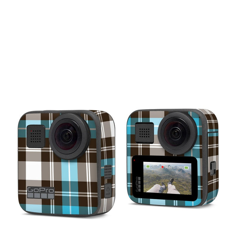 Turquoise Plaid - GoPro Max Skin