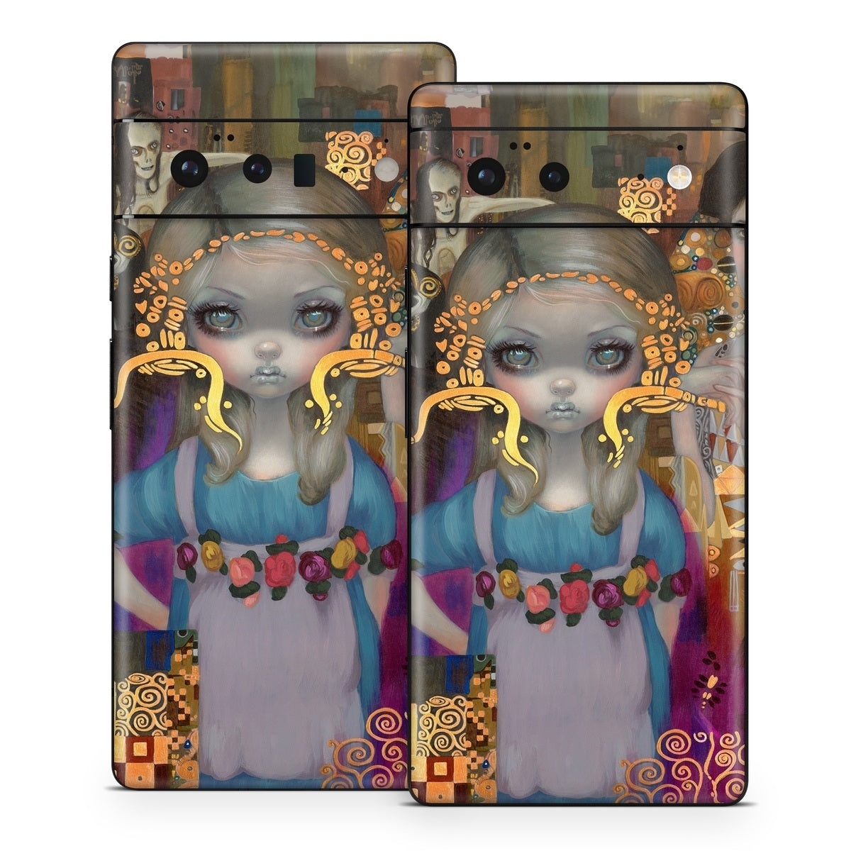 Alice in a Klimt Dream - Google Pixel 6 Skin