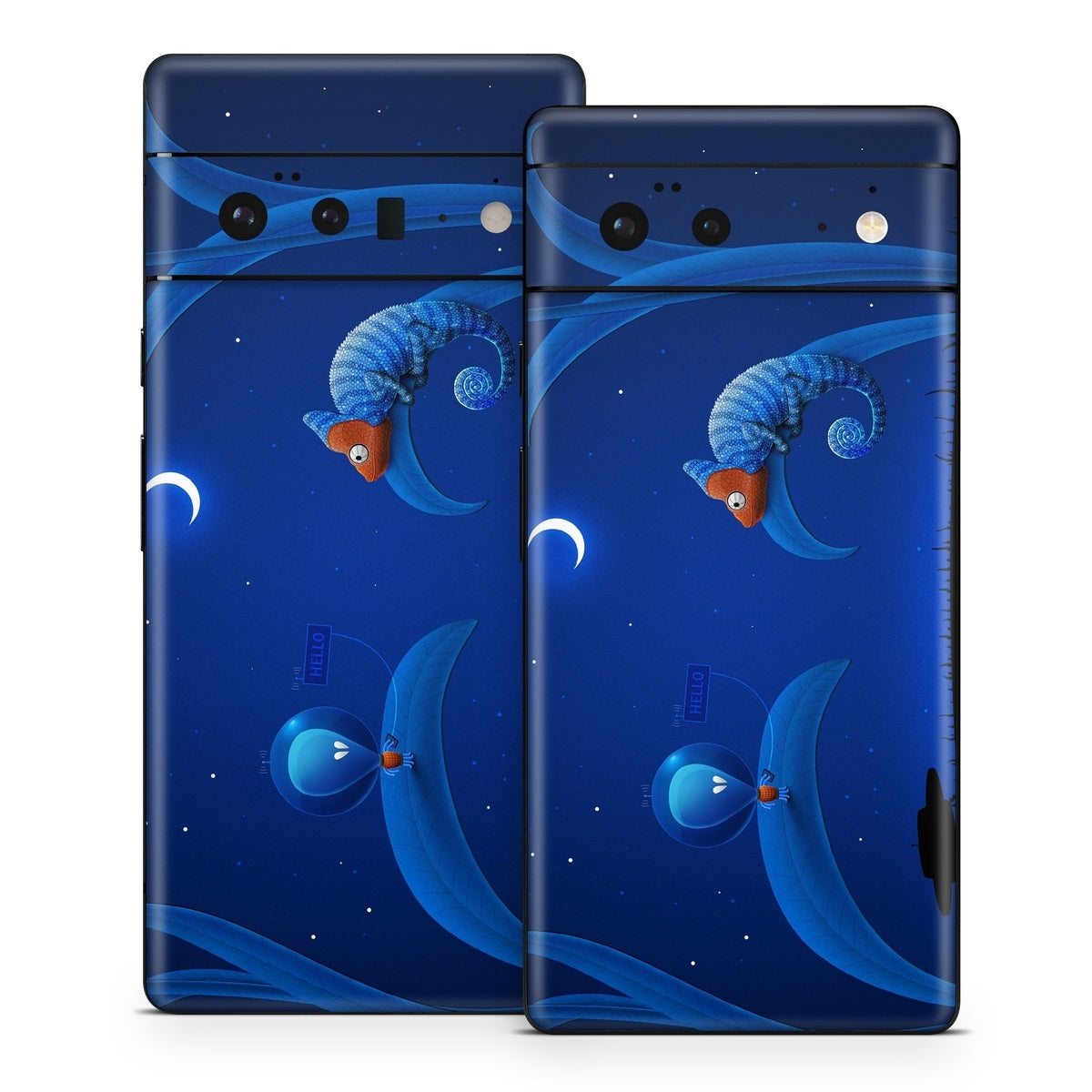 Alien and Chameleon - Google Pixel 6 Skin