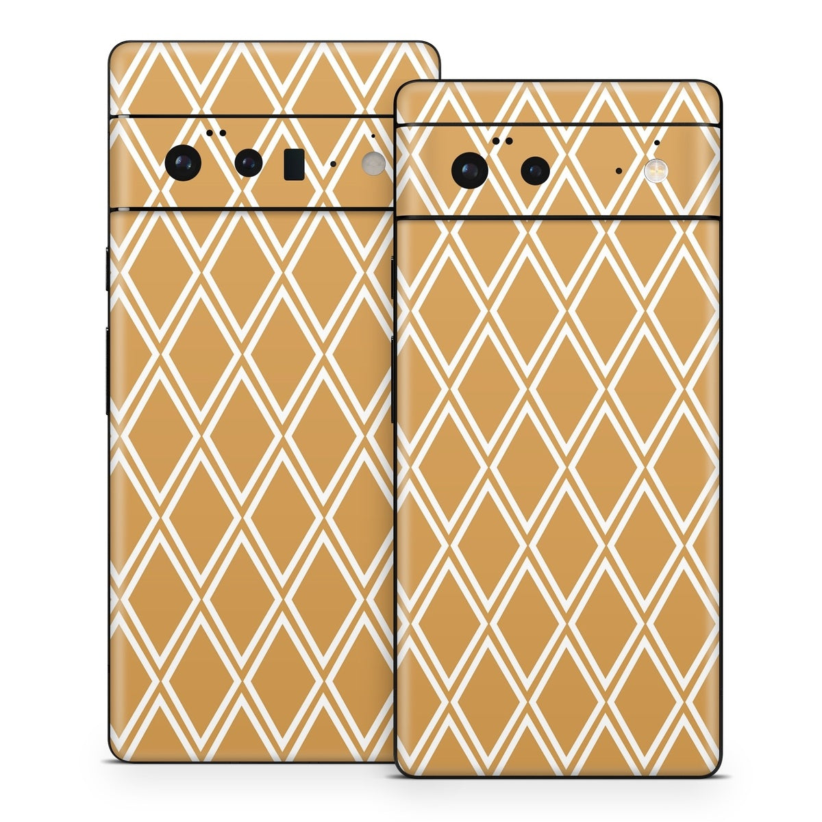 Orange Checks - Google Pixel 6 Skin