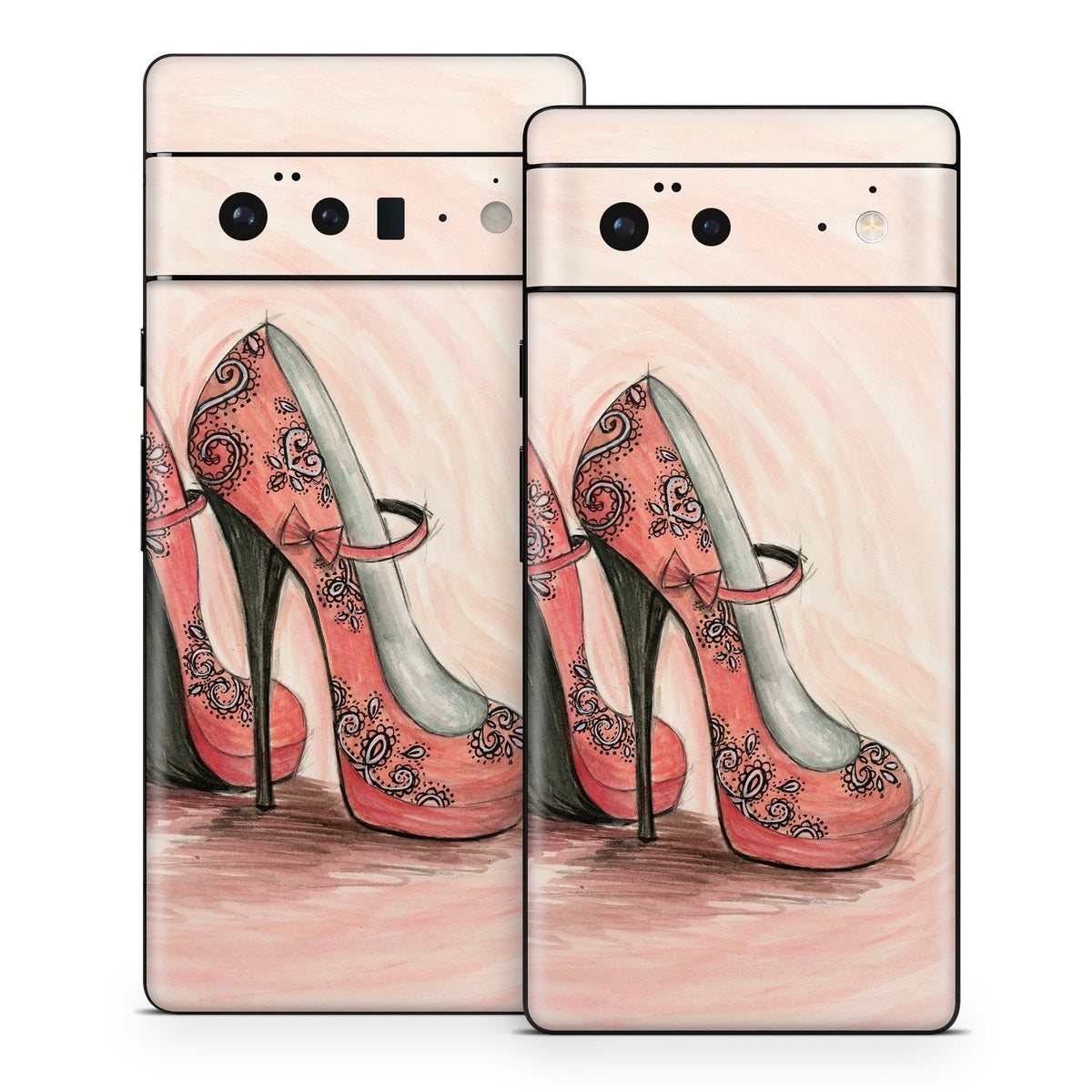 Coral Shoes - Google Pixel 6 Skin