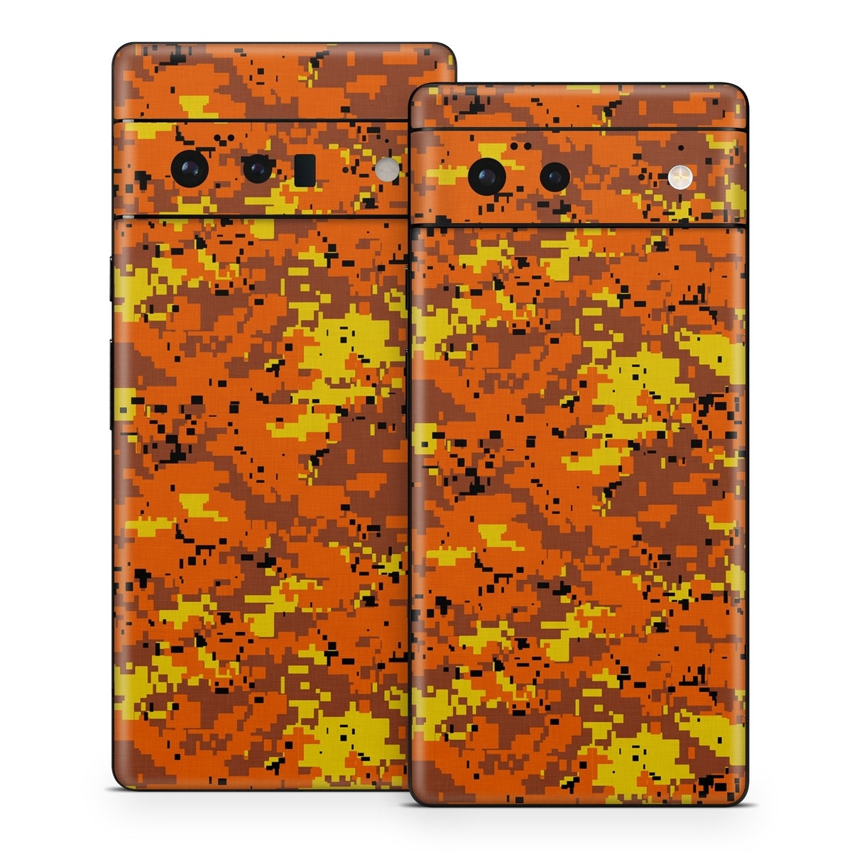 Digital Orange Camo - Google Pixel 6 Skin