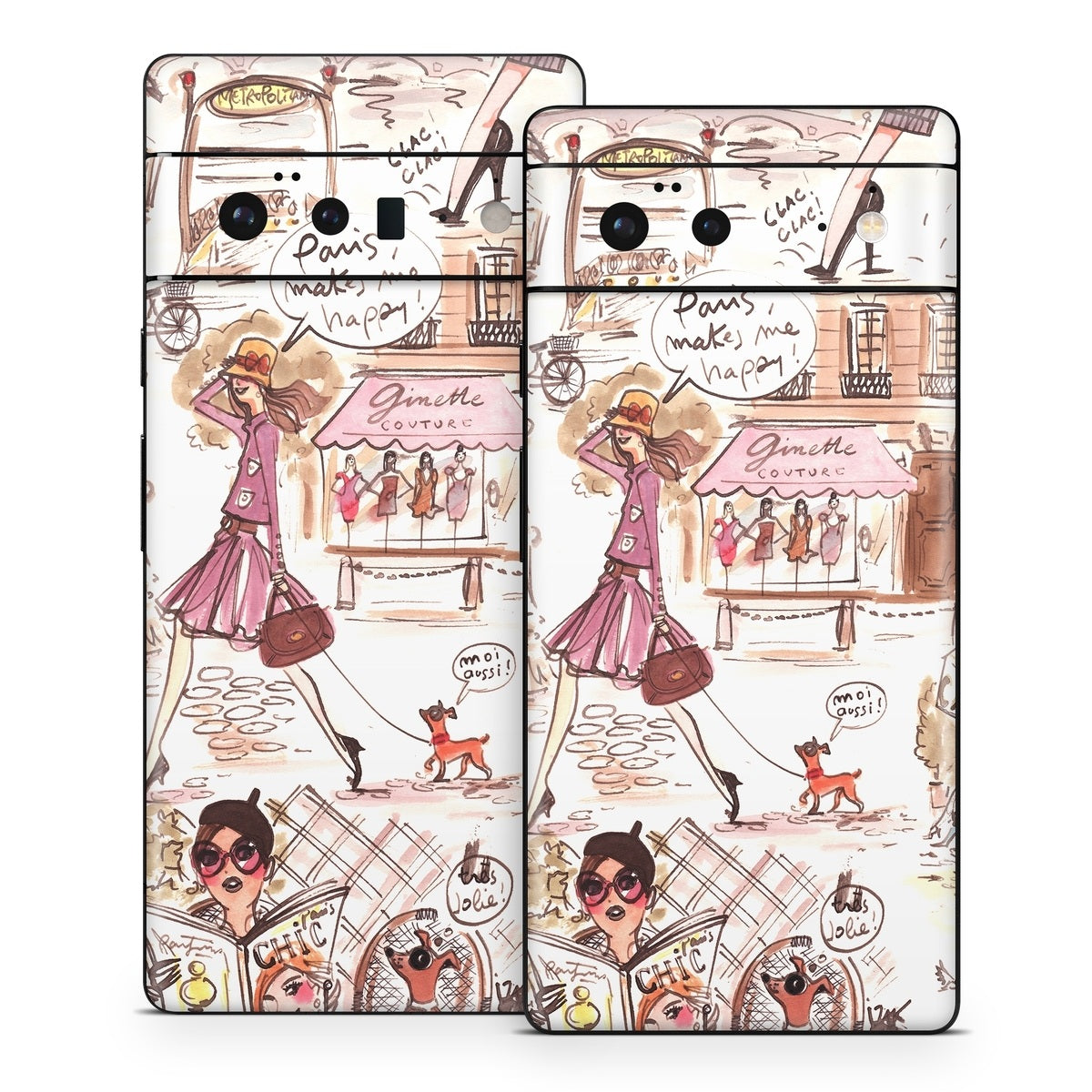 Paris Makes Me Happy - Google Pixel 6 Skin