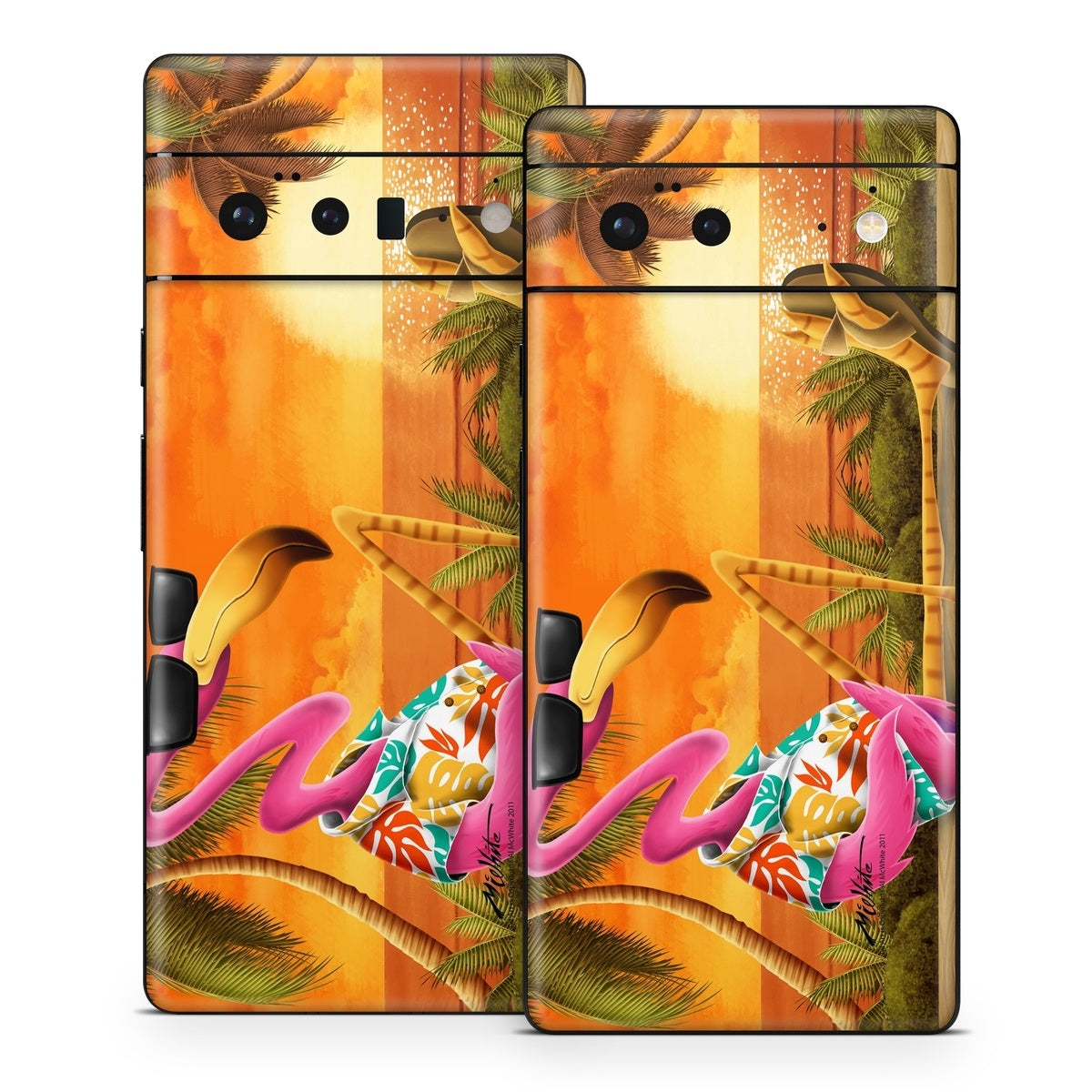 Sunset Flamingo - Google Pixel 6 Skin