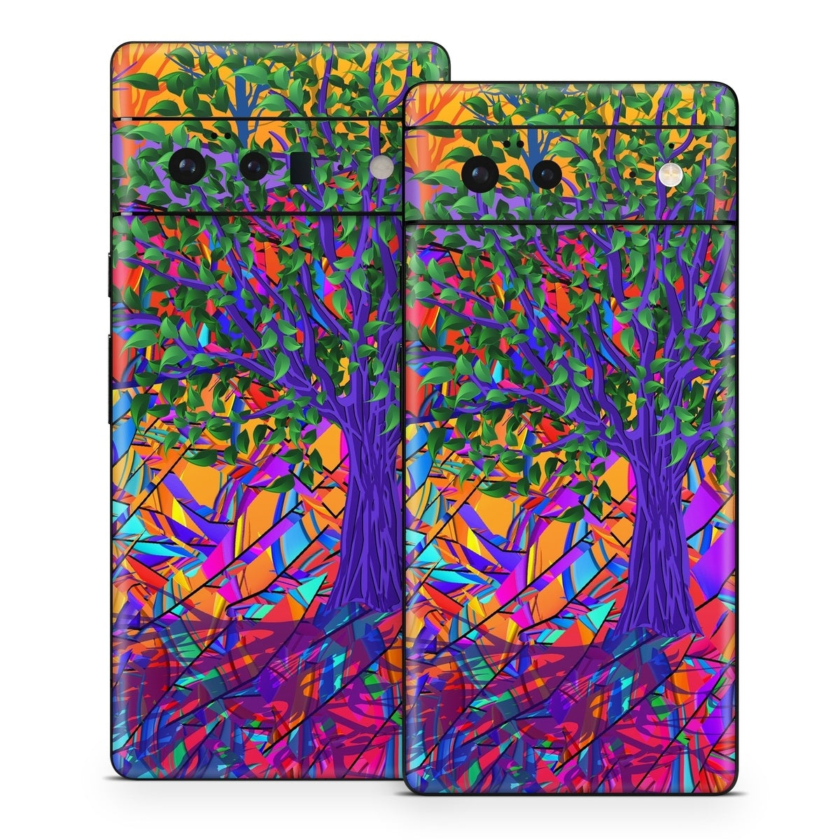 Stained Glass Tree - Google Pixel 6 Skin