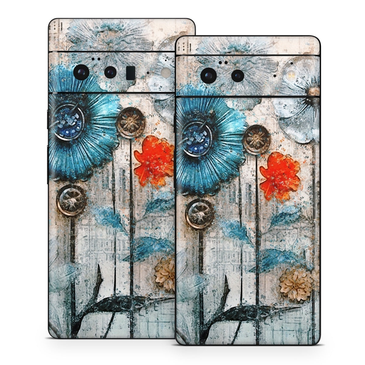 Steampunk Flowers - Google Pixel 6 Skin