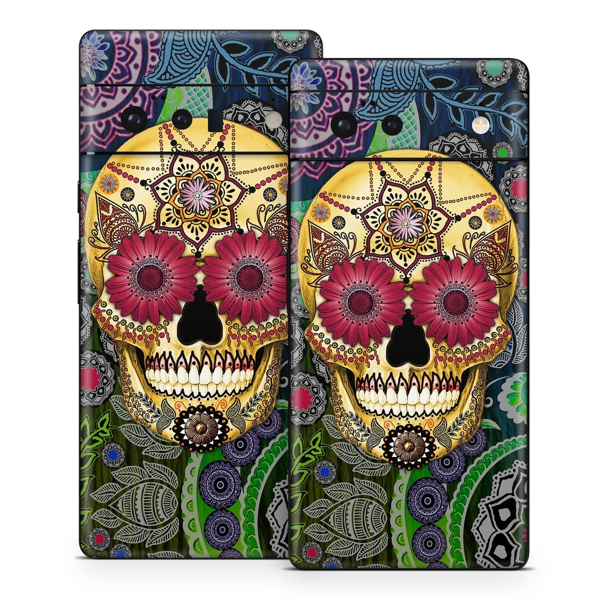 Sugar Skull Paisley - Google Pixel 6 Skin