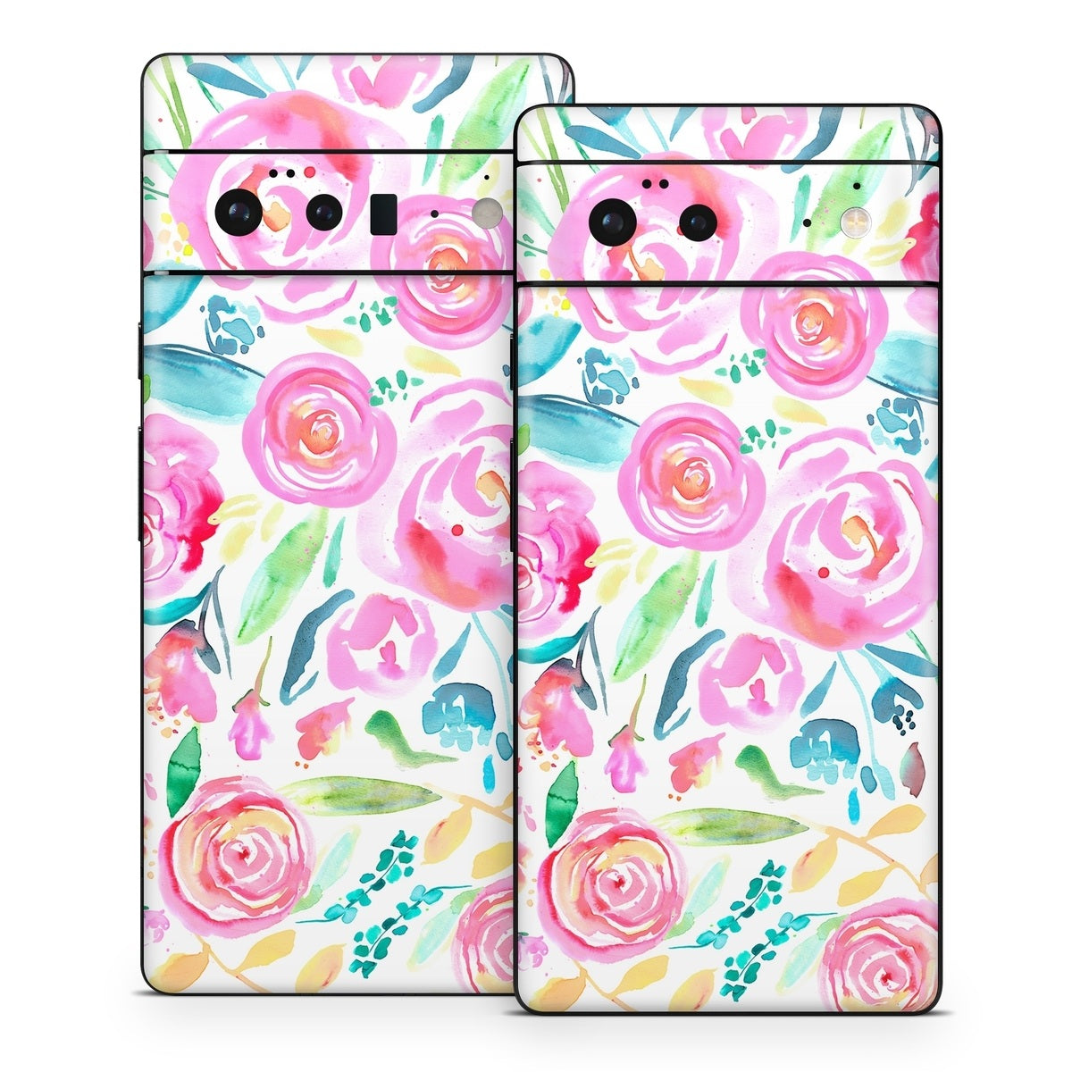 Watercolor Roses - Google Pixel 6 Skin