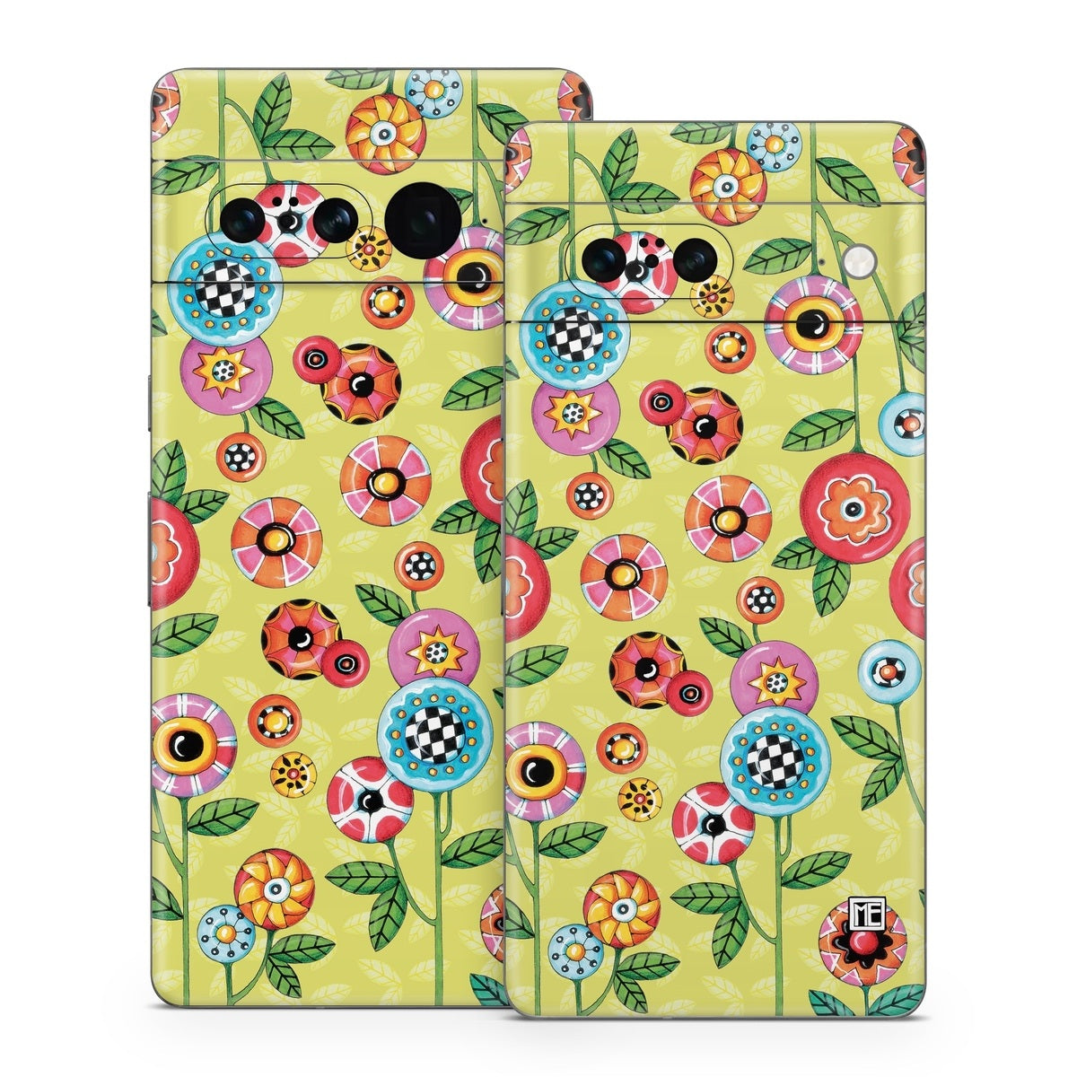 Button Flowers - Google Pixel 7 Skin