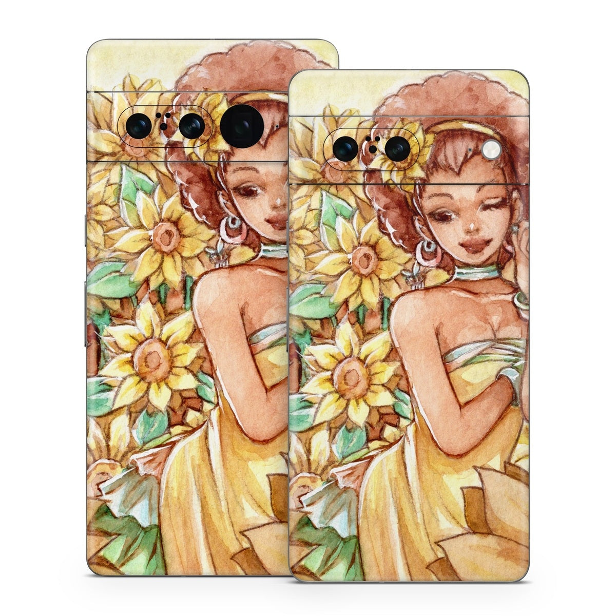 Lady Sunflower - Google Pixel 7 Skin