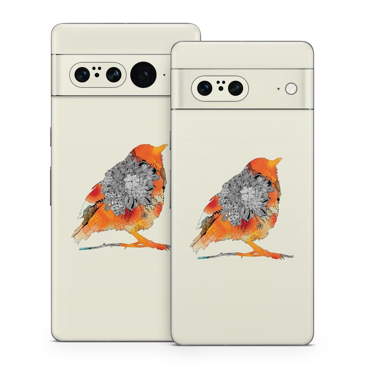 Orange Bird - Google Pixel 7 Skin