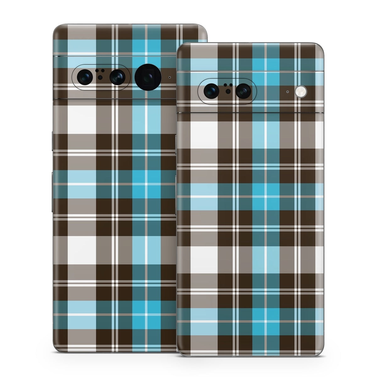 Turquoise Plaid - Google Pixel 7 Skin