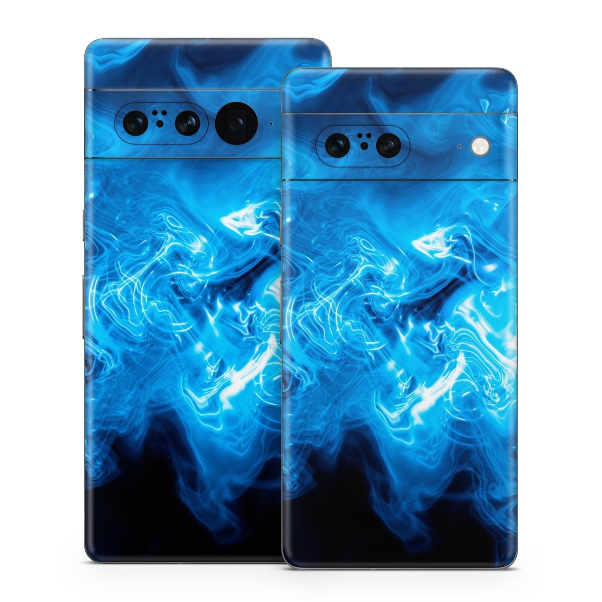 Blue Quantum Waves - Google Pixel 7 Skin