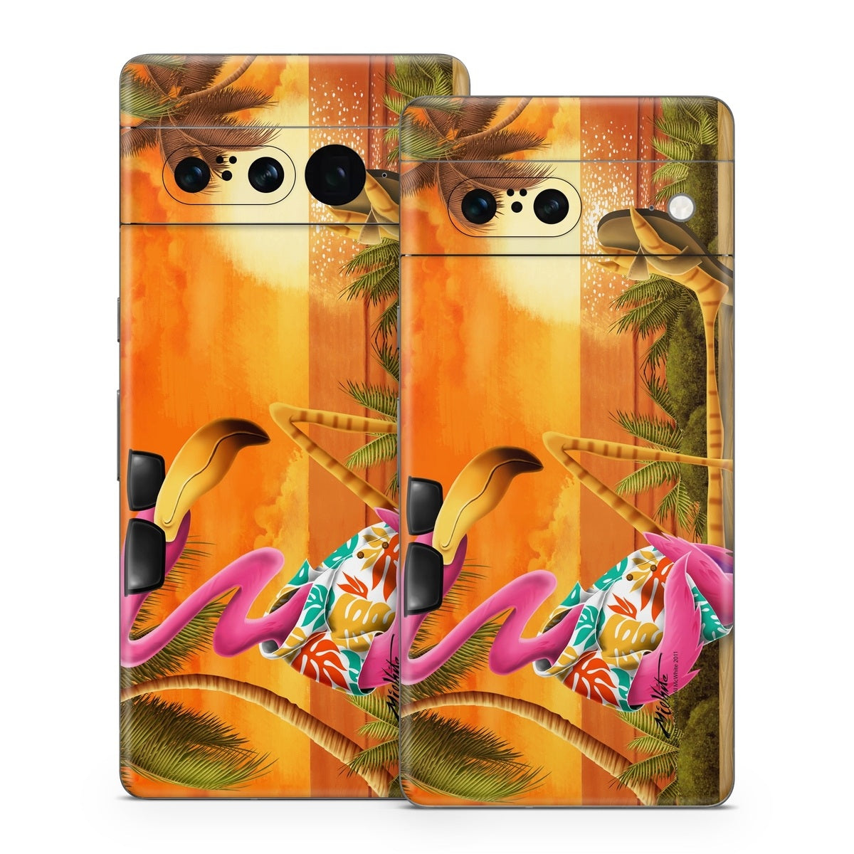 Sunset Flamingo - Google Pixel 7 Skin