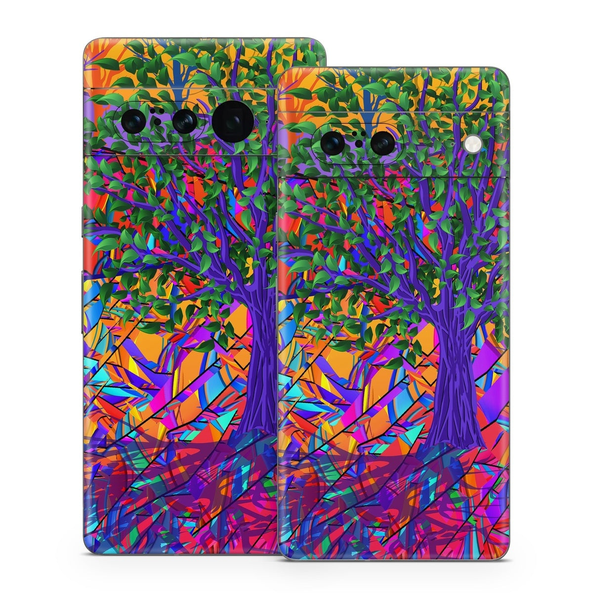 Stained Glass Tree - Google Pixel 7 Skin