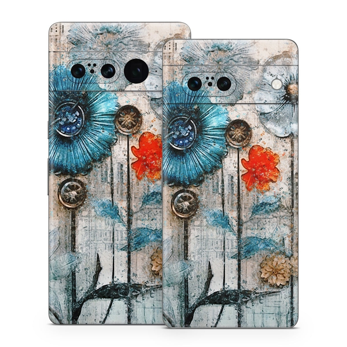 Steampunk Flowers - Google Pixel 7 Skin