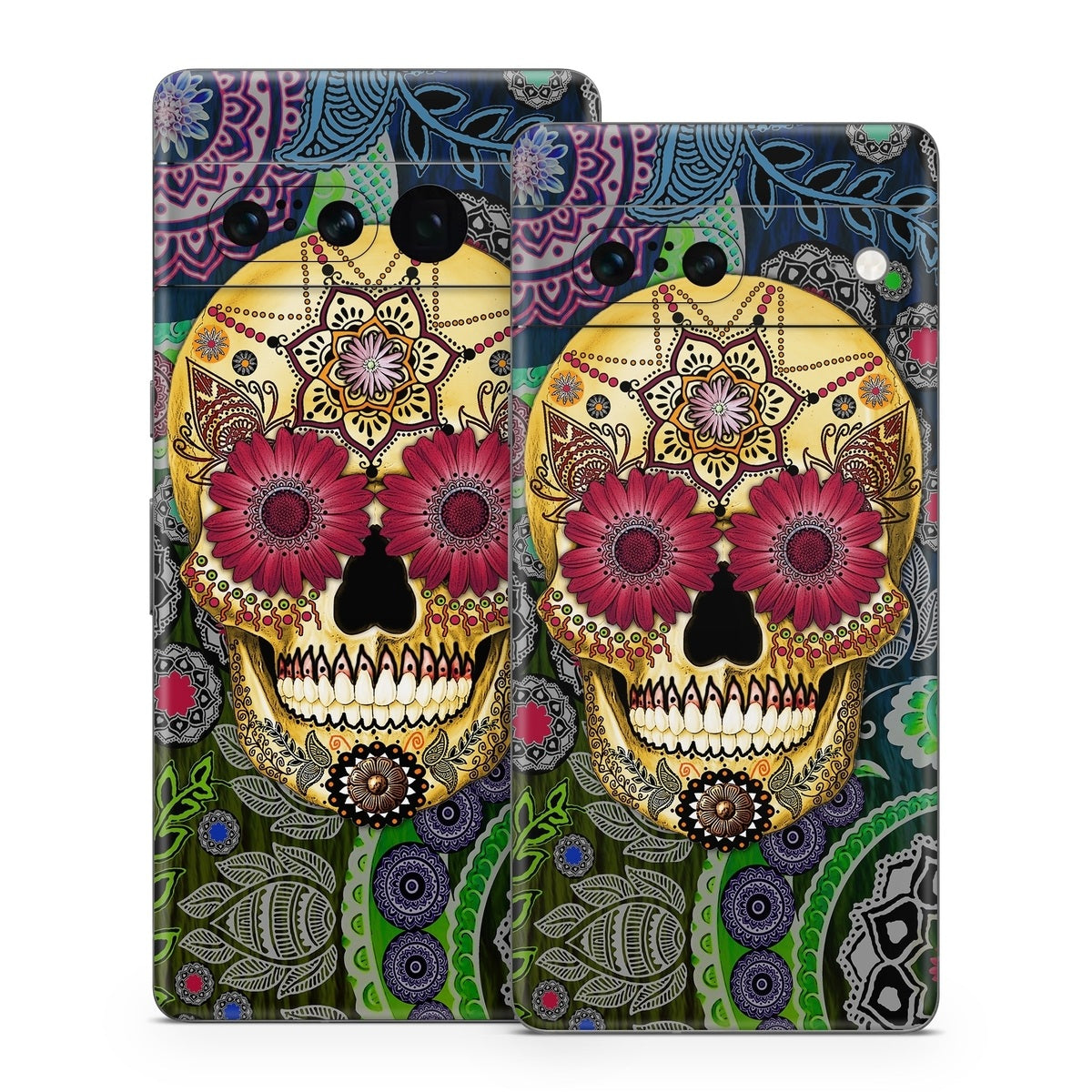 Sugar Skull Paisley - Google Pixel 7 Skin