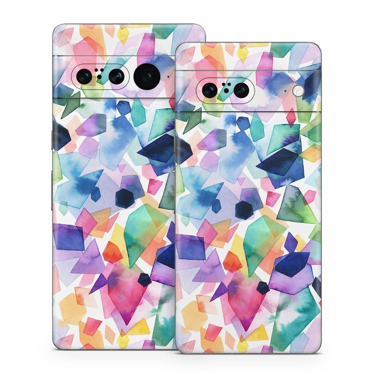 Watercolor Crystals and Gems - Google Pixel 7 Skin