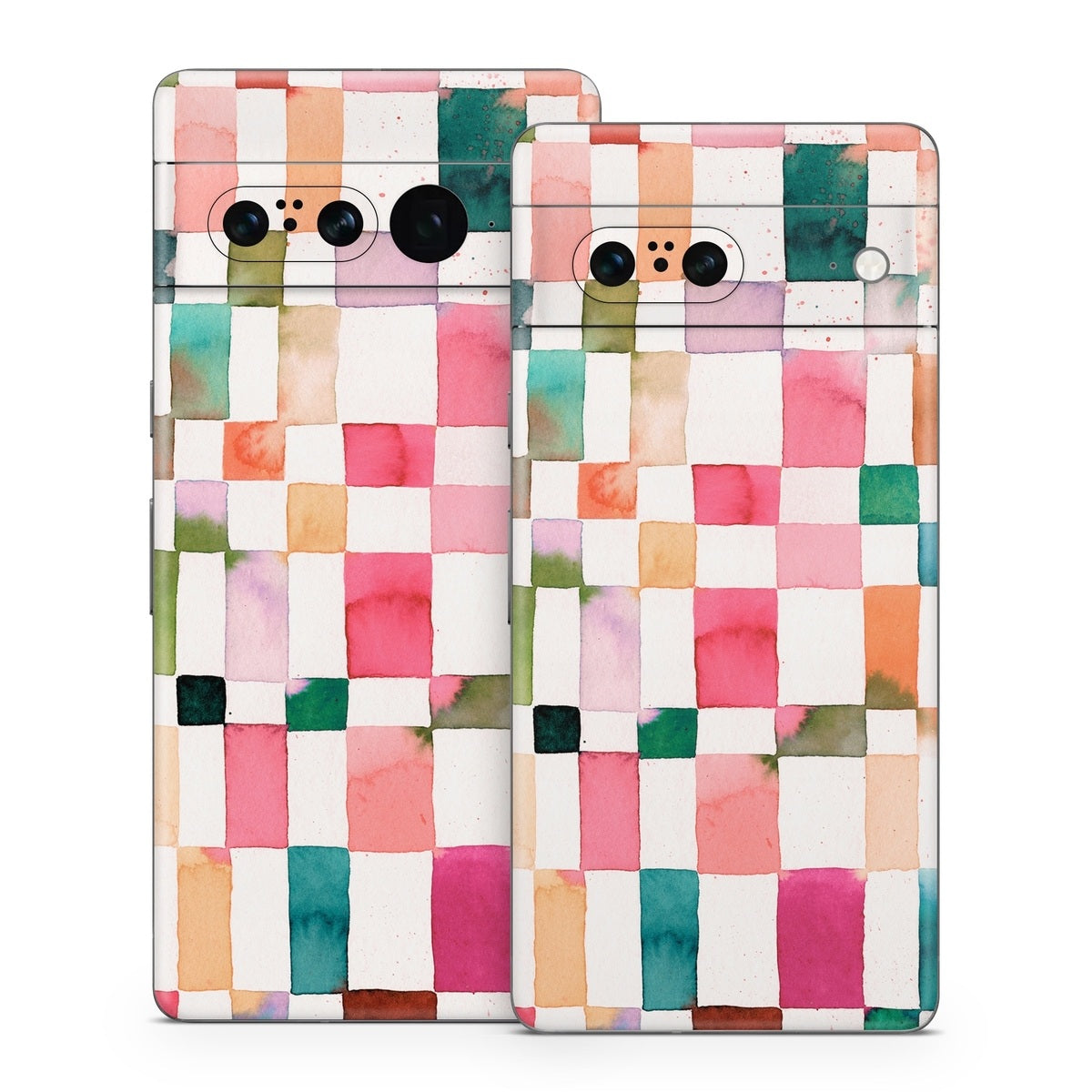 Watercolor Squares - Google Pixel 7 Skin