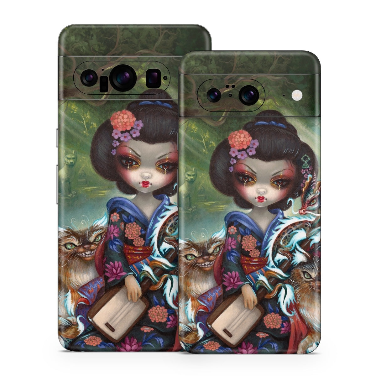 Kirin and Bakeneko - Google Pixel 8 Skin