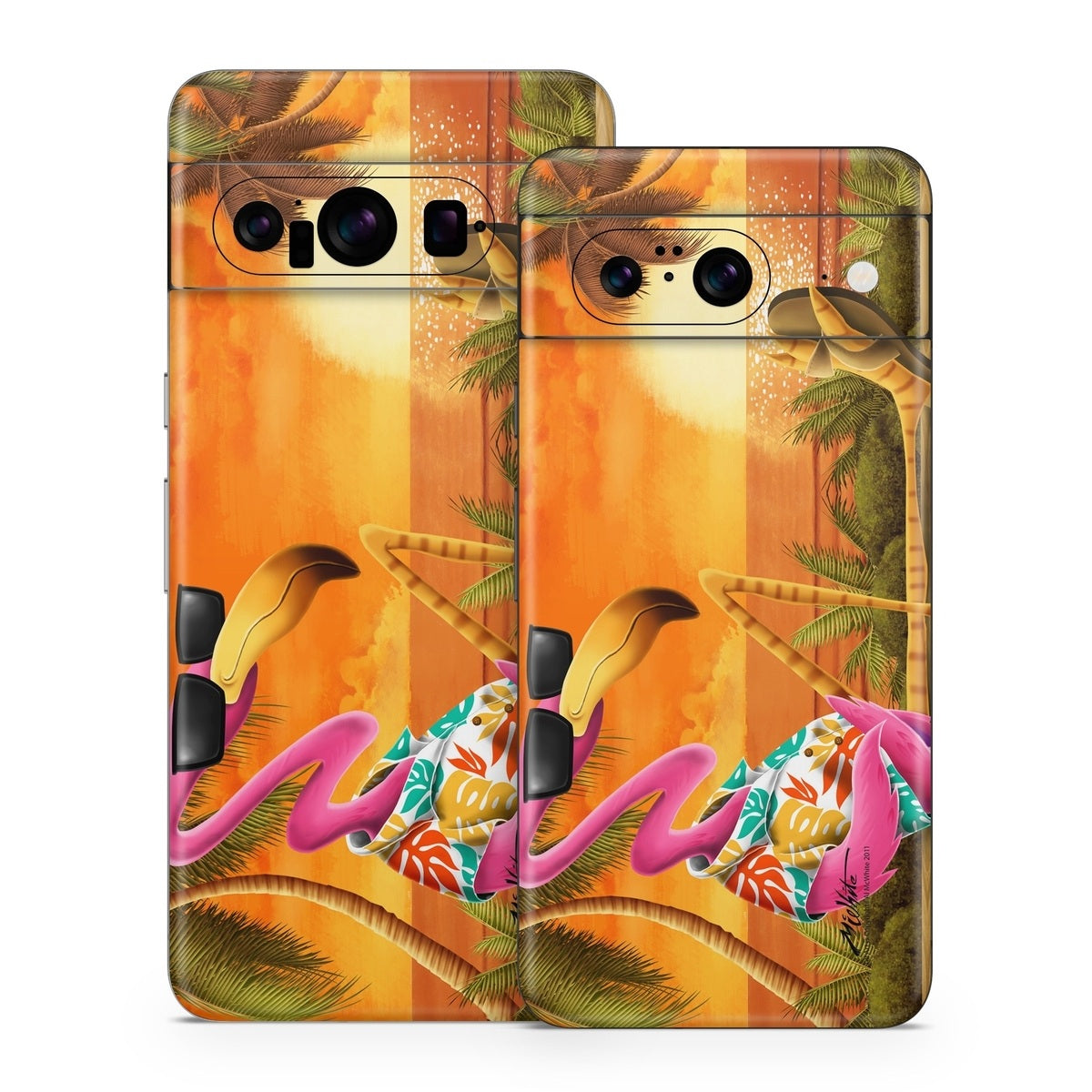 Sunset Flamingo - Google Pixel 8 Skin