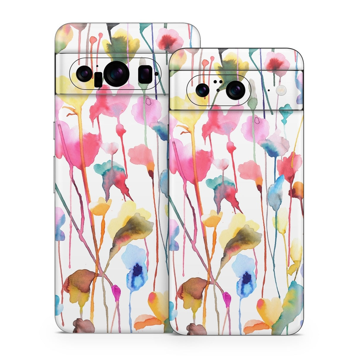 Watercolor Wild Flowers - Google Pixel 8 Skin