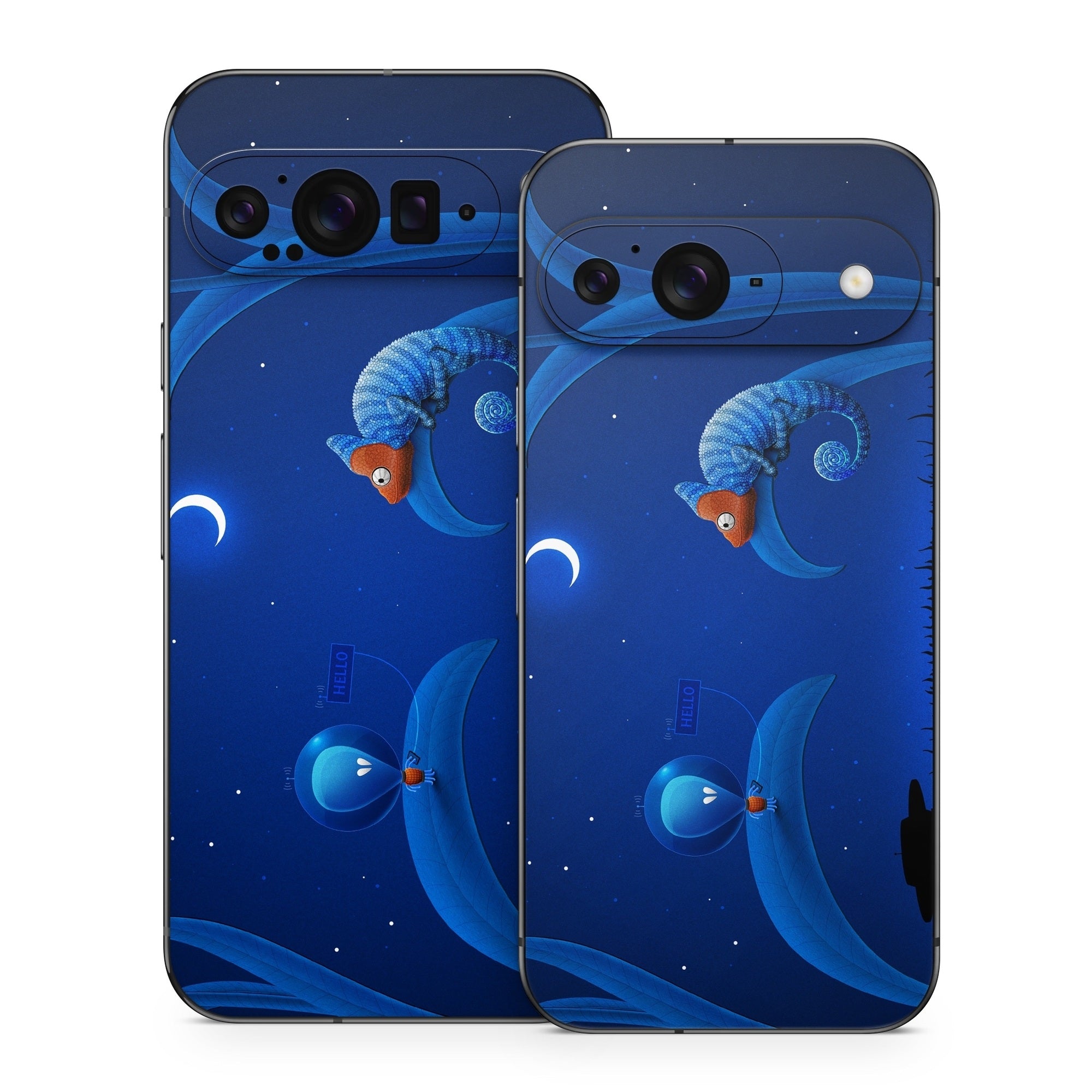 Alien and Chameleon - Google Pixel 9 Skin