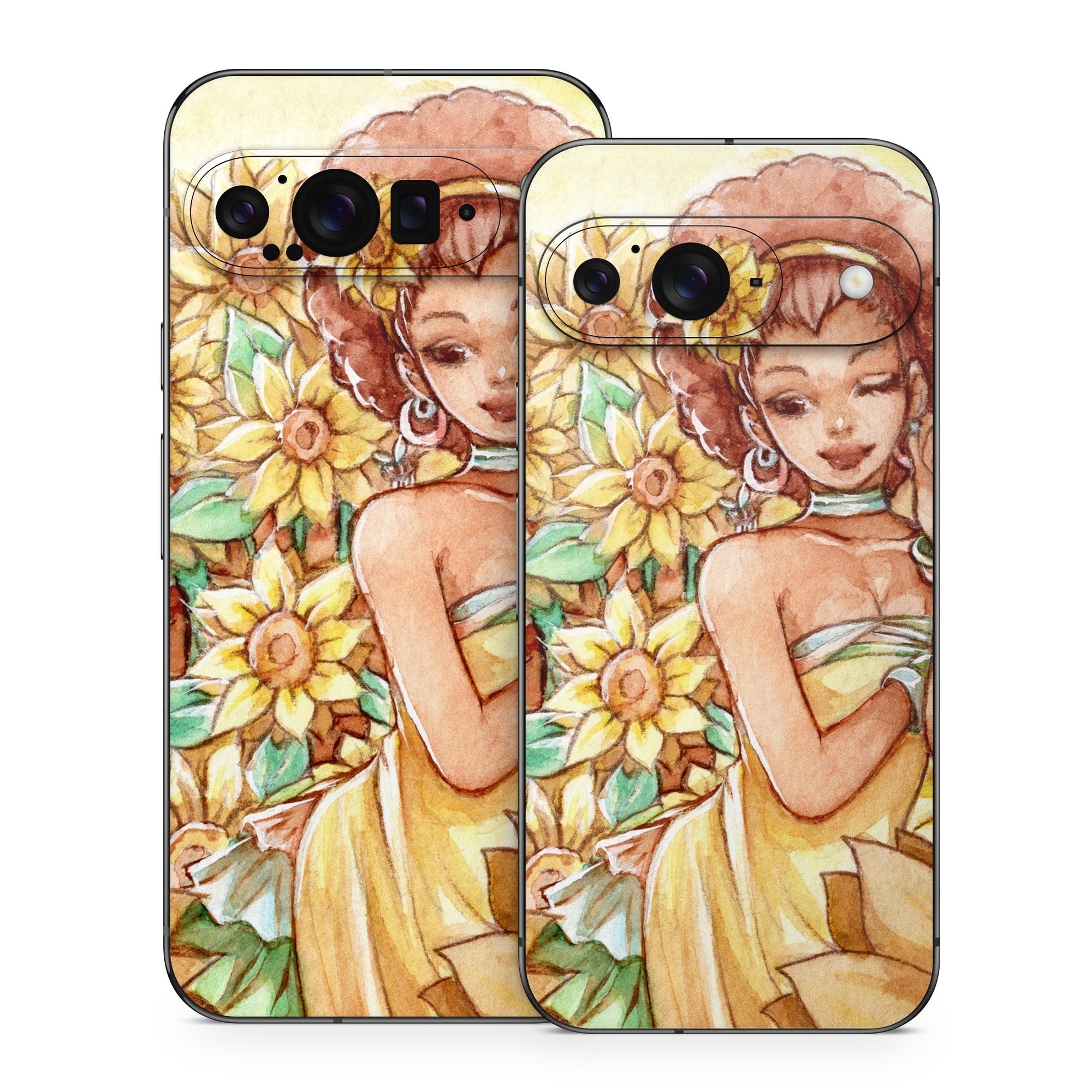 Lady Sunflower - Google Pixel 9 Skin