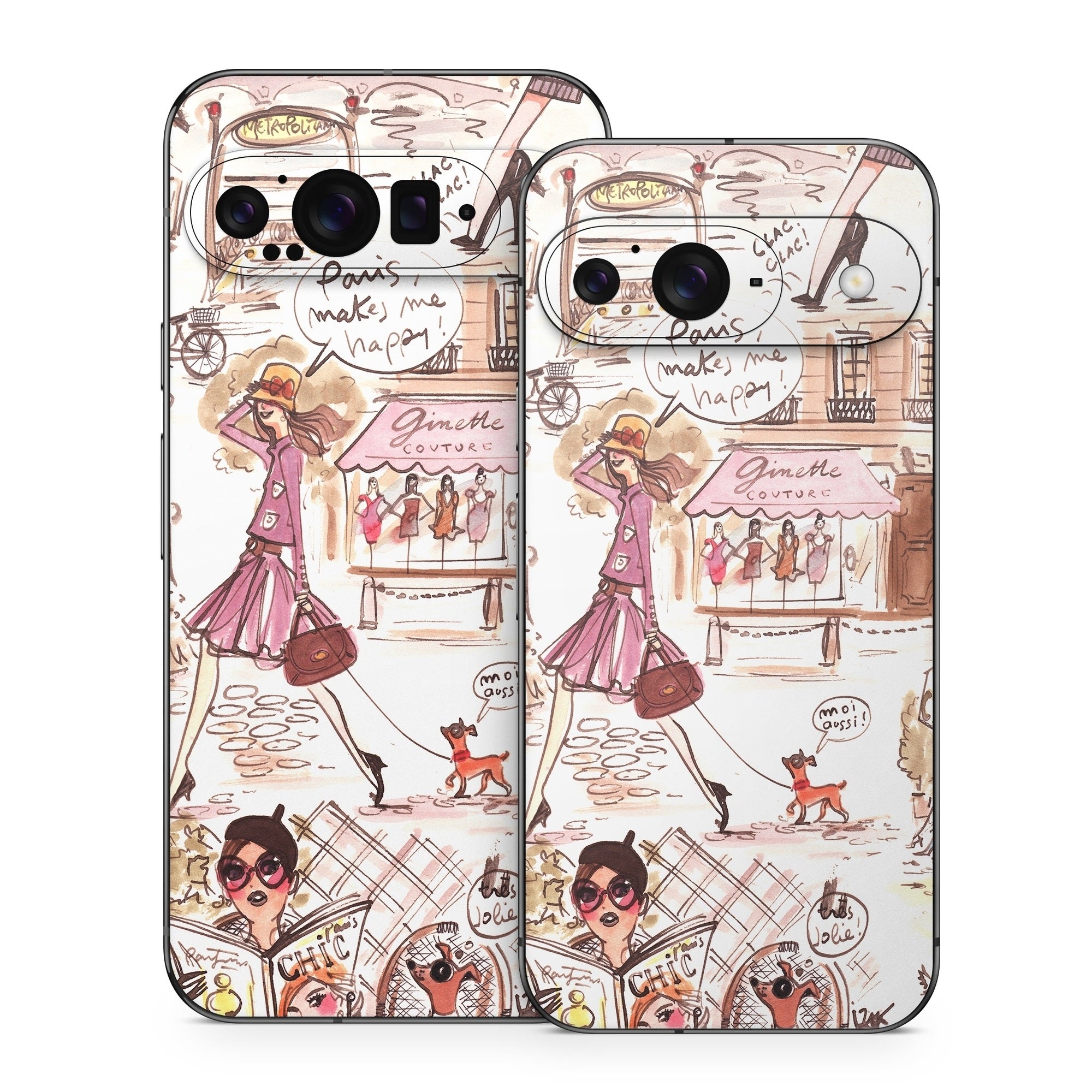 Paris Makes Me Happy - Google Pixel 9 Skin