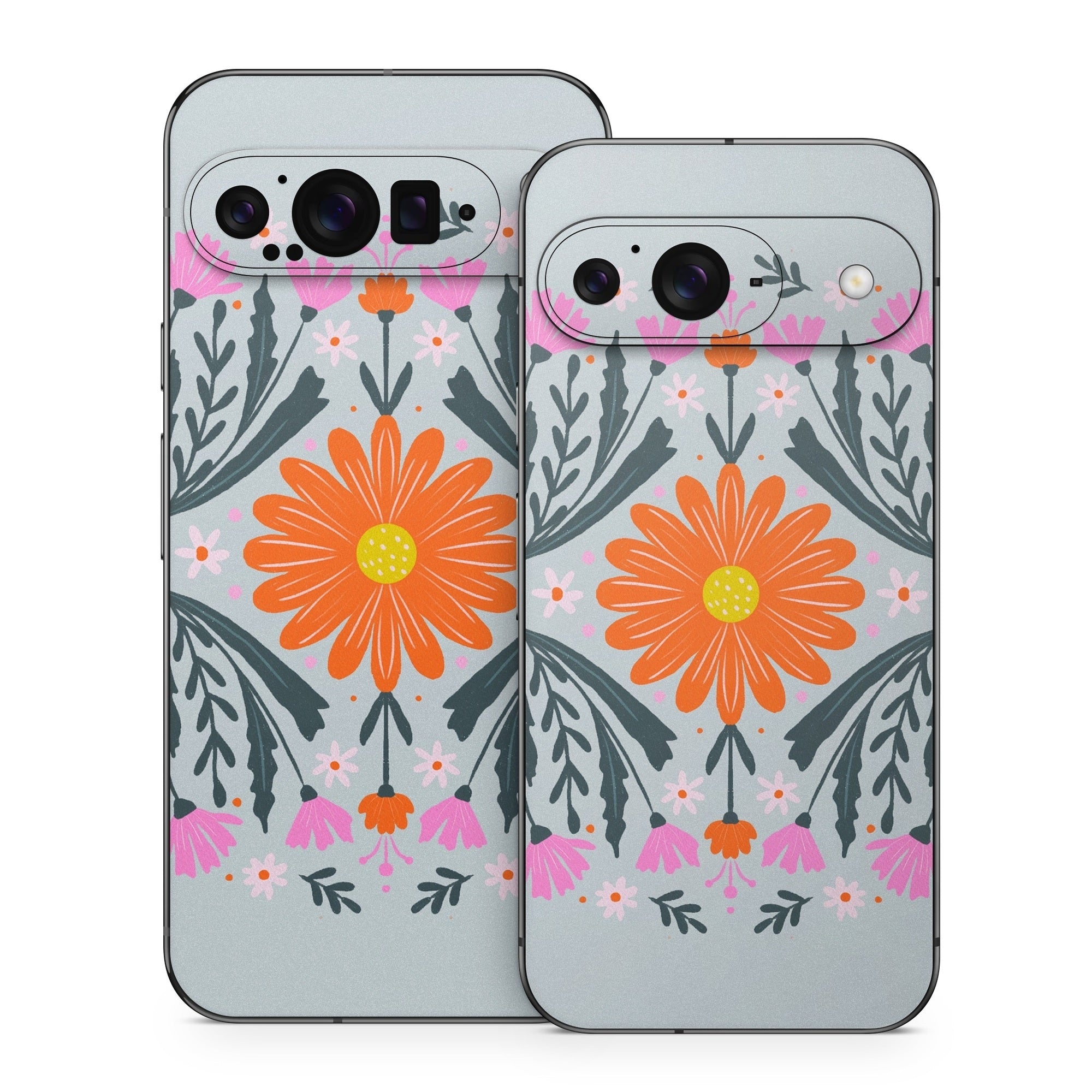 Pink and Orange Flowers - Google Pixel 8 Skin