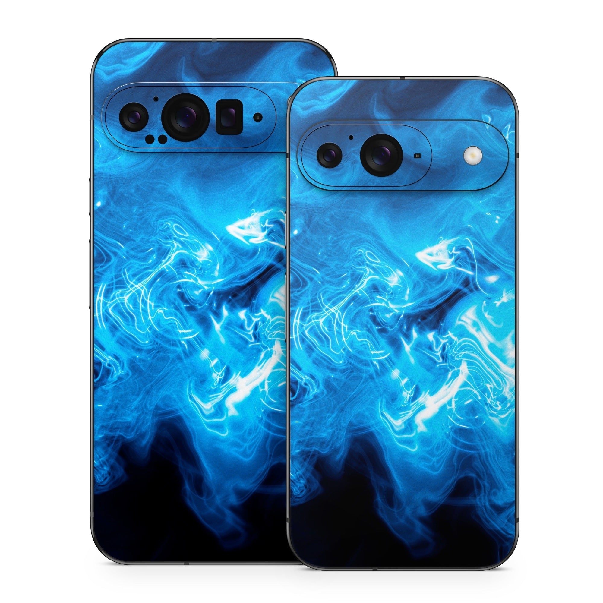 Blue Quantum Waves - Google Pixel 9 Skin