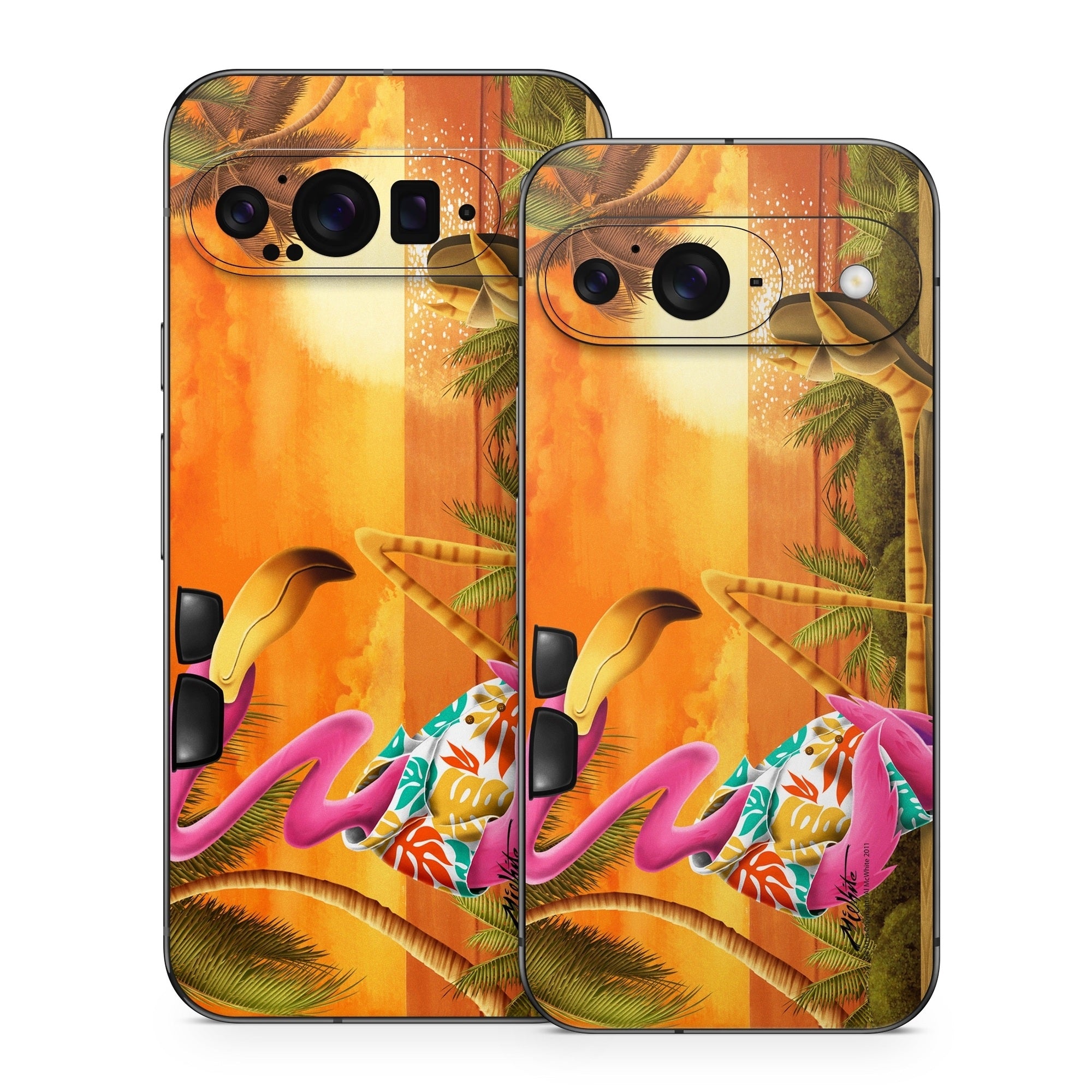 Sunset Flamingo - Google Pixel 9 Skin