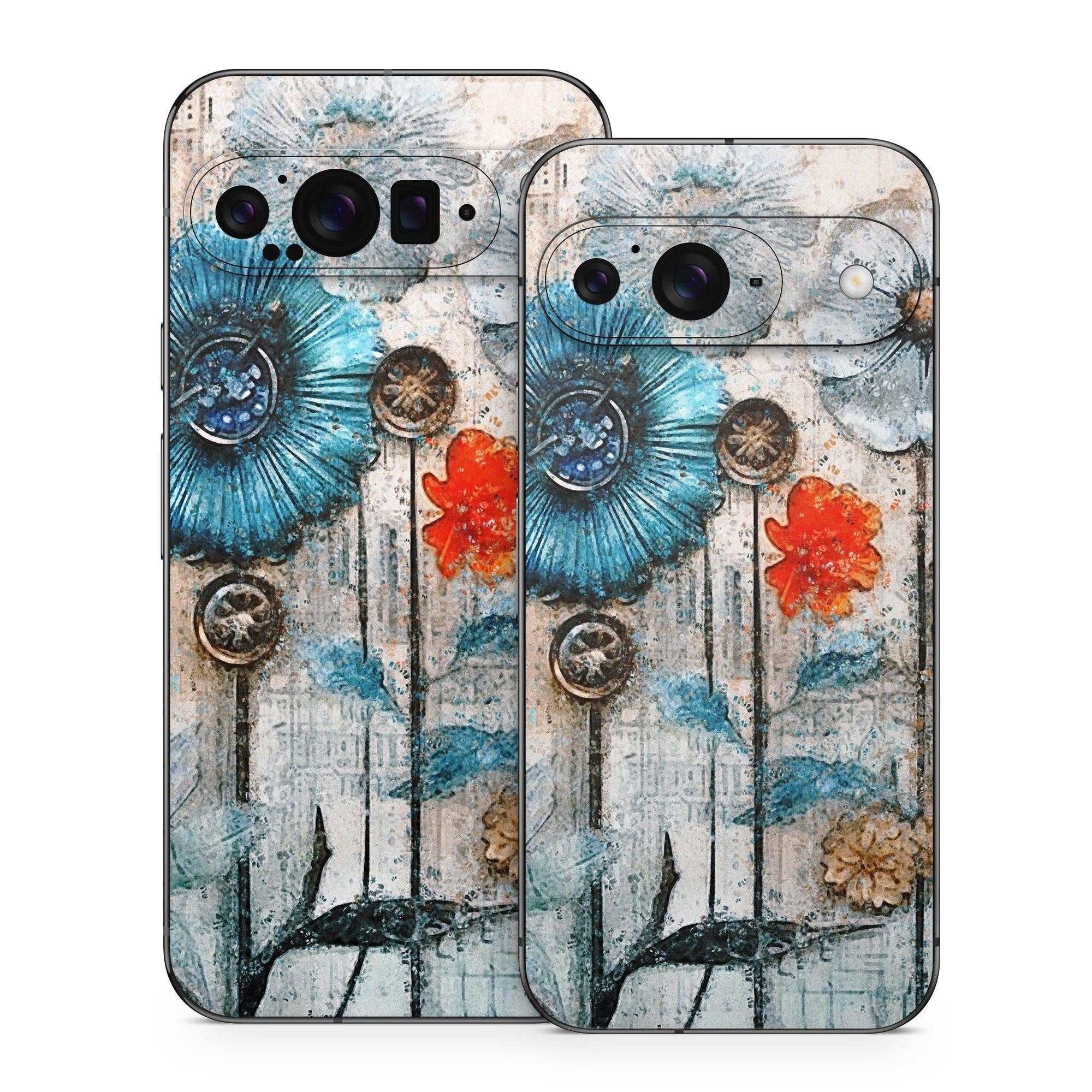 Steampunk Flowers - Google Pixel 9 Skin