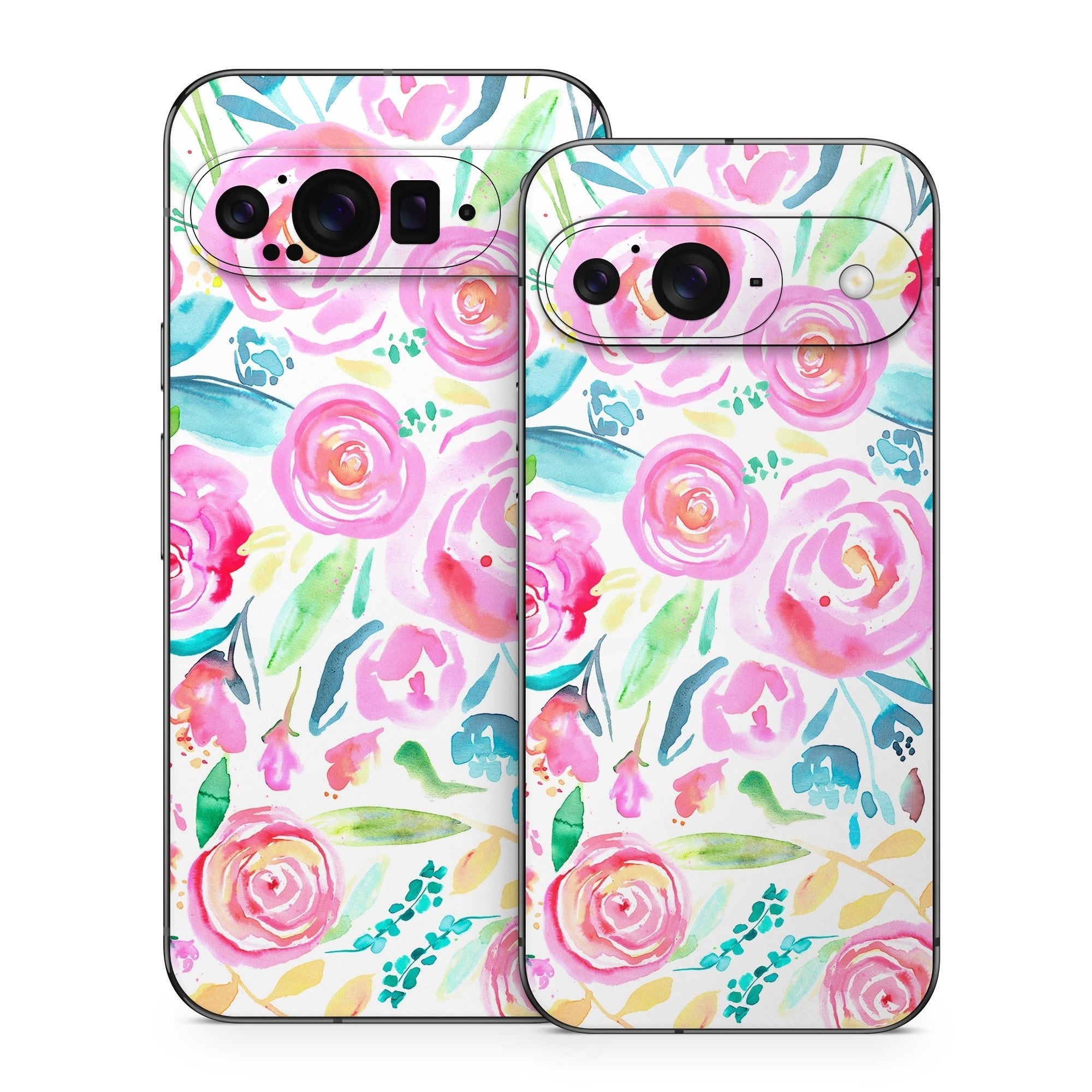 Watercolor Roses - Google Pixel 9 Skin