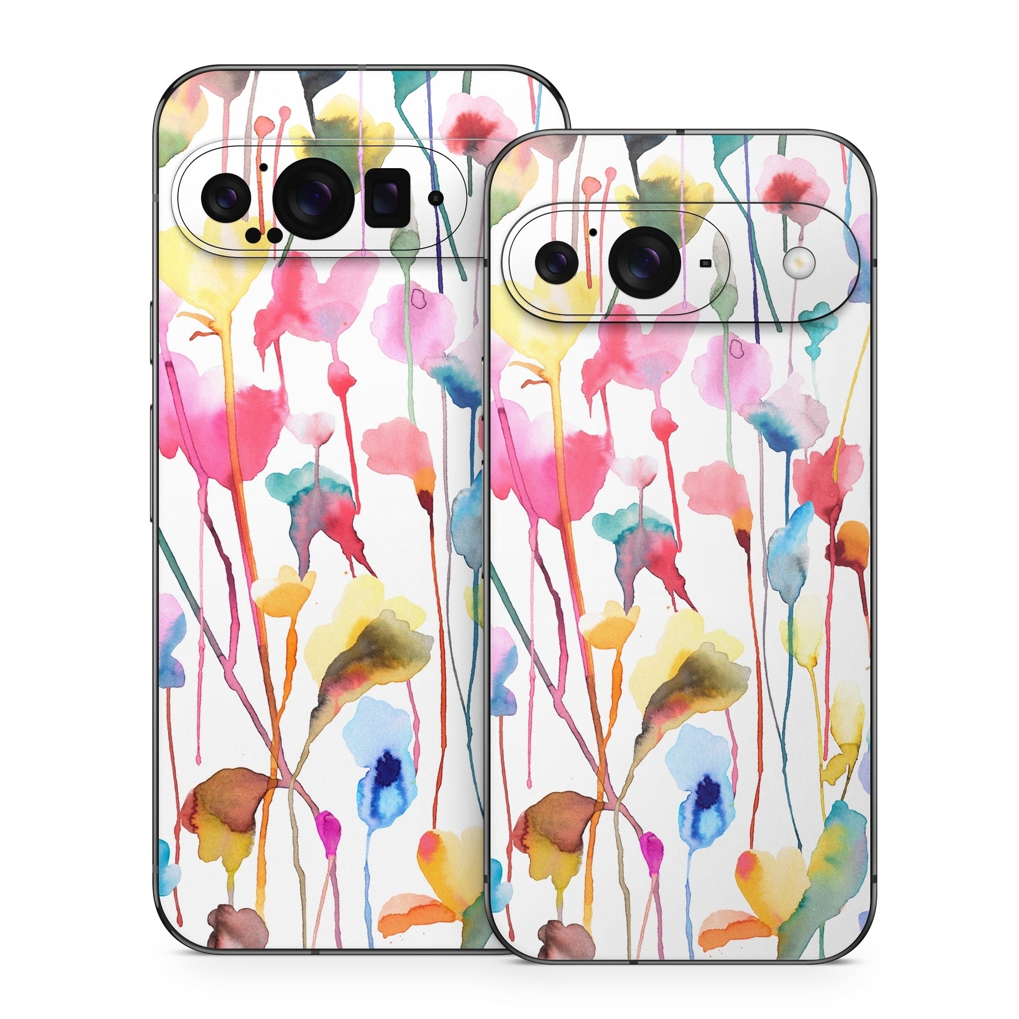 Watercolor Wild Flowers - Google Pixel 9 Skin