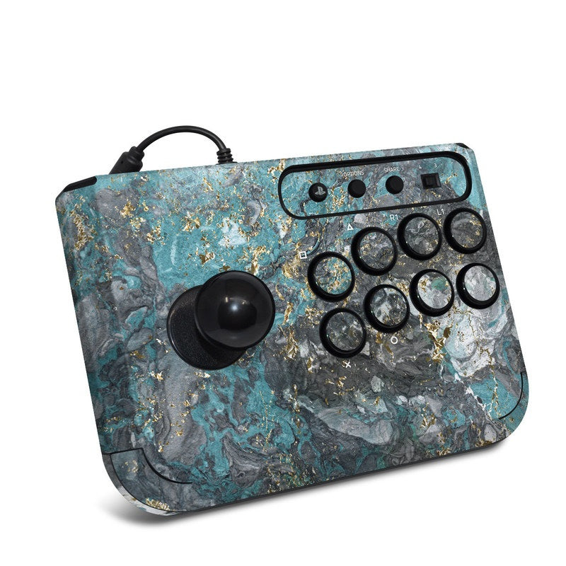 Gilded Glacier Marble - HORI Fighting Stick Mini 4 Skin