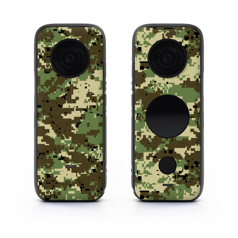 Digital Woodland Camo - Insta360 One X2 Skin