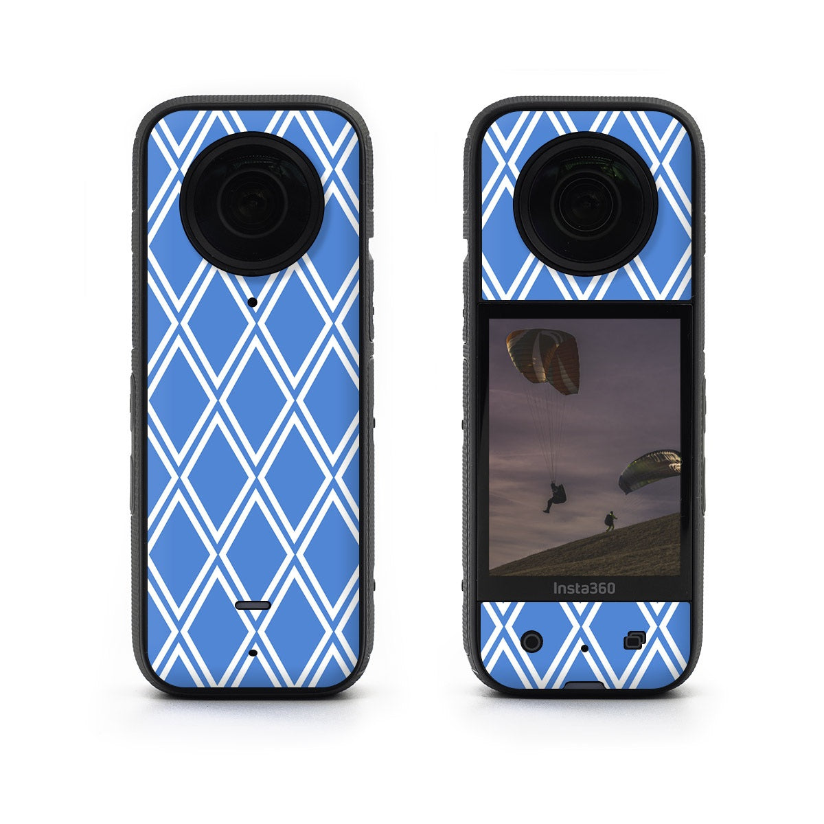 Blue Checks - Insta360 X3 Skin