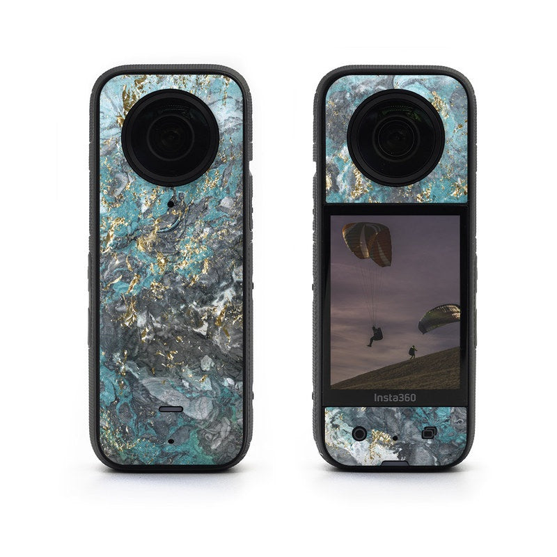 Gilded Glacier Marble - Insta360 X3 Skin