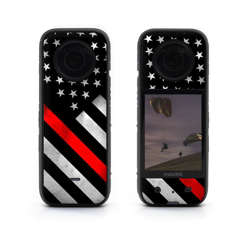 Thin Red Line Hero - Insta360 X3 Skin