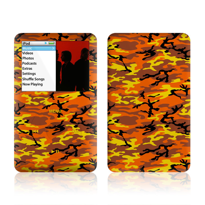 Orange Camo - iPod Classic Skin