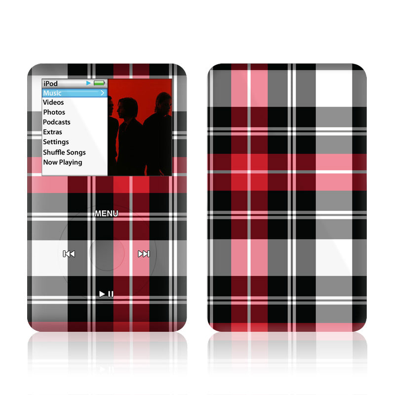 Red Plaid - iPod Classic Skin