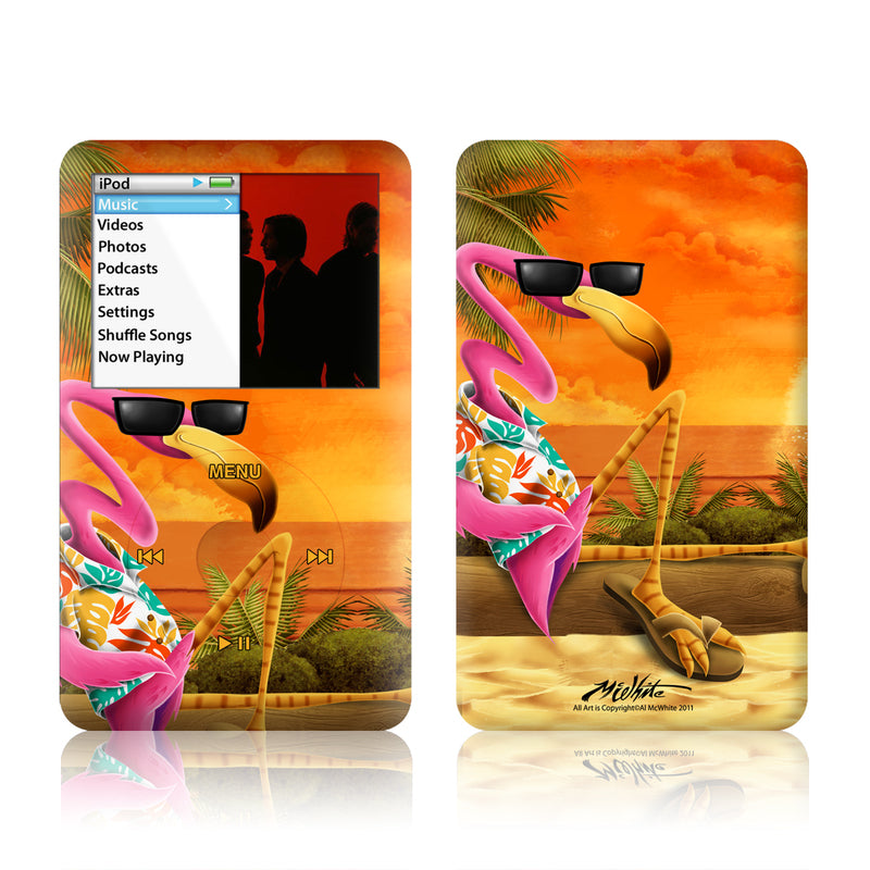 Sunset Flamingo - iPod Classic Skin