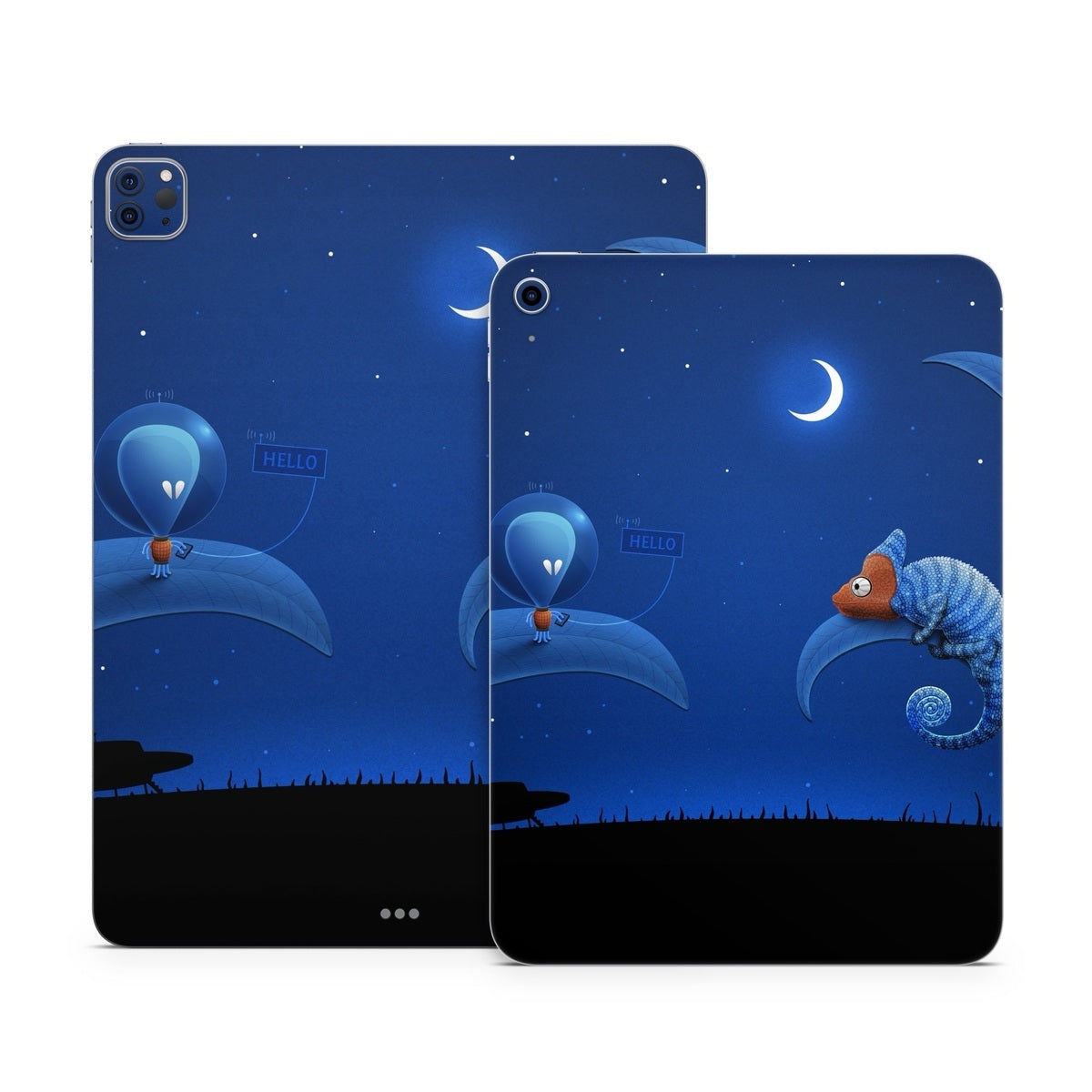 Alien and Chameleon - Apple iPad Skin