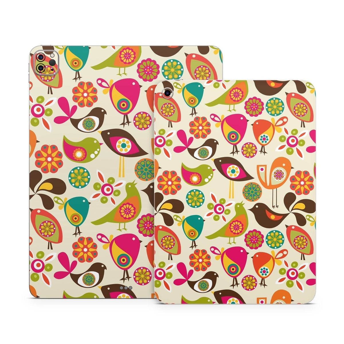 Bird Flowers - Apple iPad Skin