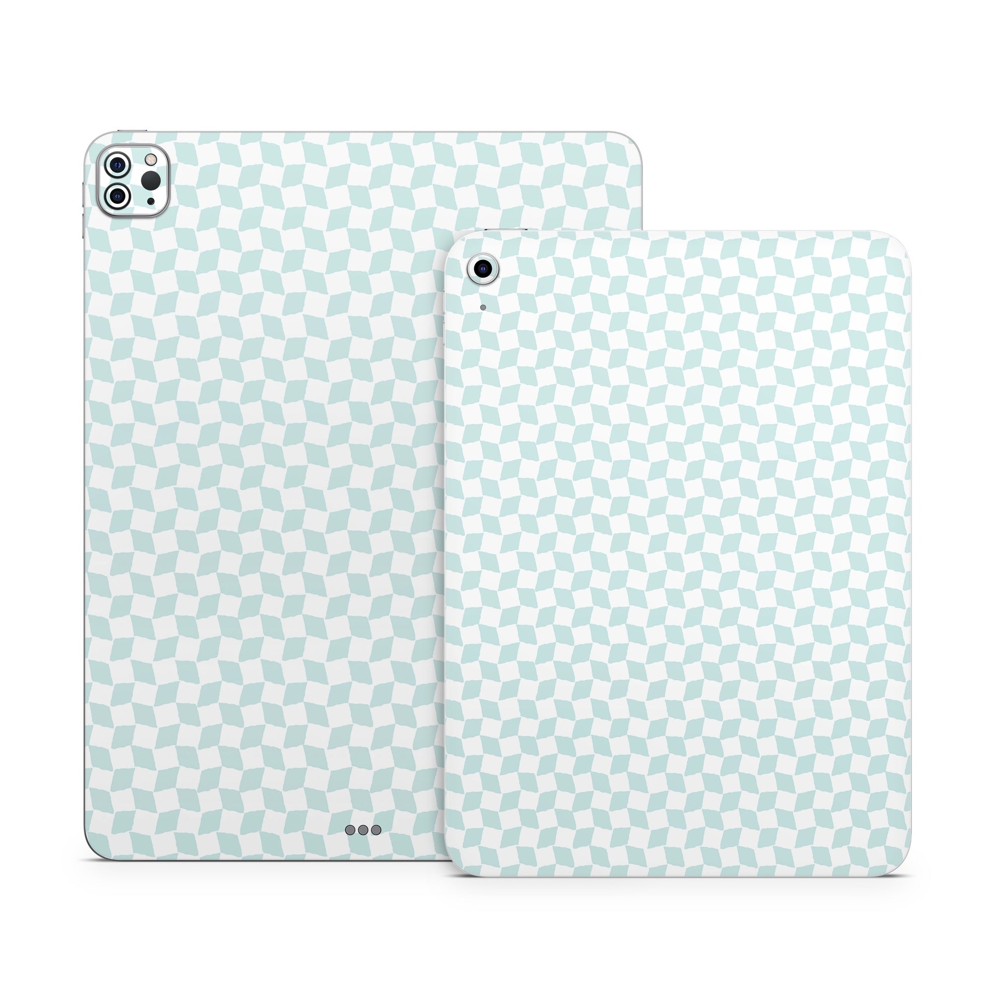 Checker Light Blue - Apple iPad Skin