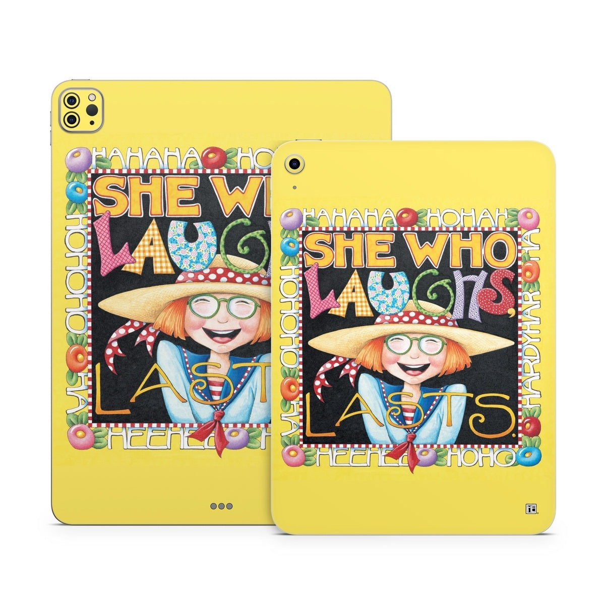 She Who Laughs - Apple iPad Skin